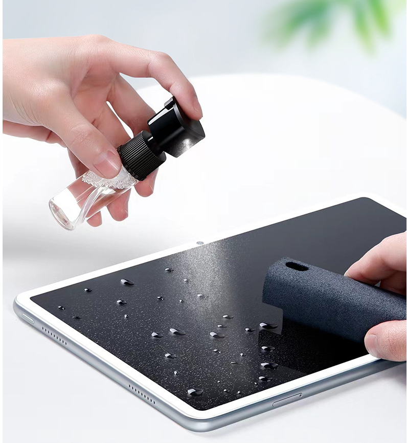 Limpiador de pantalla de teléfono móvil, paño de limpieza de pantalla, aerosol limpiador de tableta portátil, artefacto líquido de limpieza