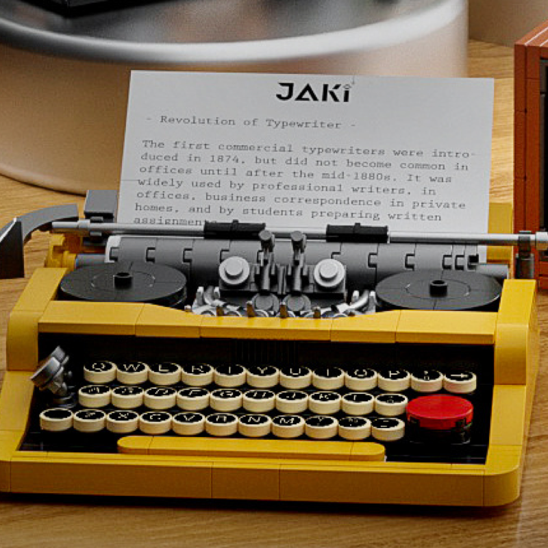 Juguetes de bloques de construcción, electrodomésticos antiguos, máquinas de escribir antiguas, juguetes Lego
