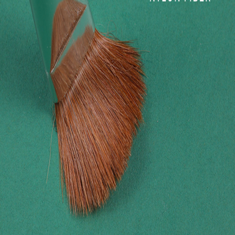 Pinceles para gouache con varilla amarilla, pinceles para pintura al óleo de pelo de lobo, juego de 6 piezas, pinceles de cabeza redonda, suministros de arte