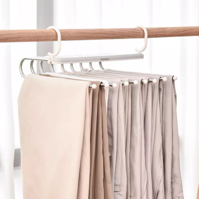 Almacenamiento en casa, almacenamiento de pantalones, haga que su armario tenga mucho más espacio organizado