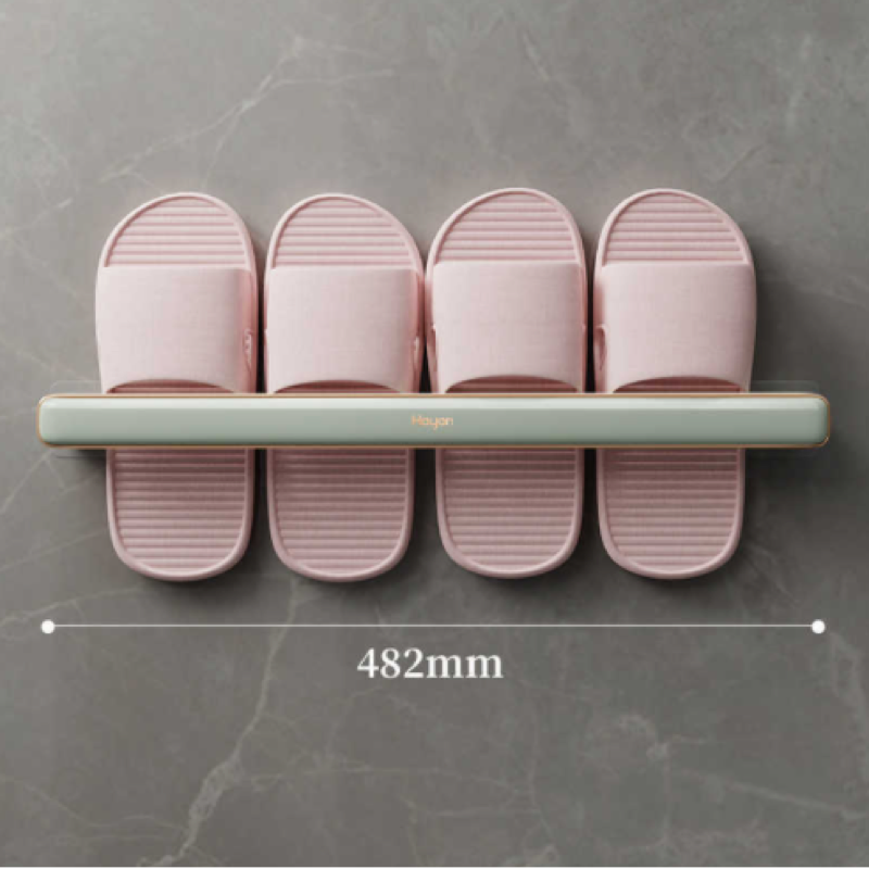 Perchero de pared para zapatillas, escurridor de zapatillas sin perforaciones, toallero multifuncional, almacenamiento en el hogar