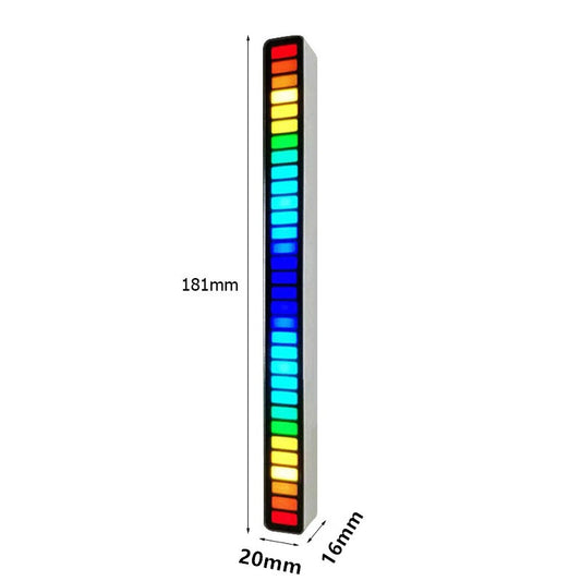 Luz rítmica sincrónica controlada por voz RGB