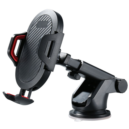 Red carbon fiber vehicle support, telescopic suction cup type air outlet vehicle mobile phone navigation support