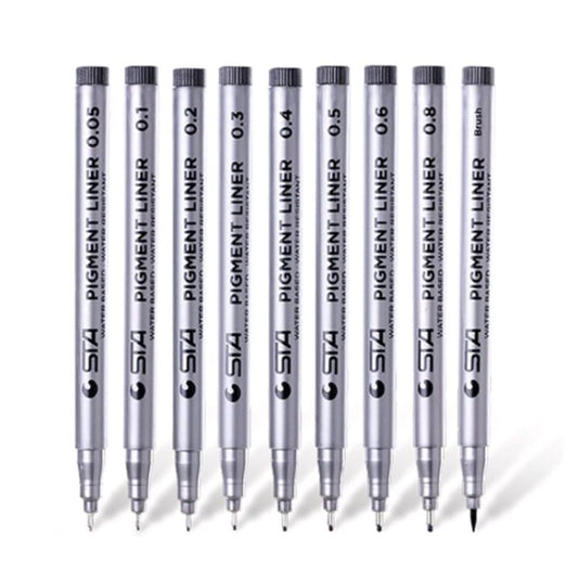 Waterproof Needle Tube Pen, Outlining Pen for Cartoon Design, Drawing Pen for Hand-drawn Sketches, Signature Pen, Drafting Pen