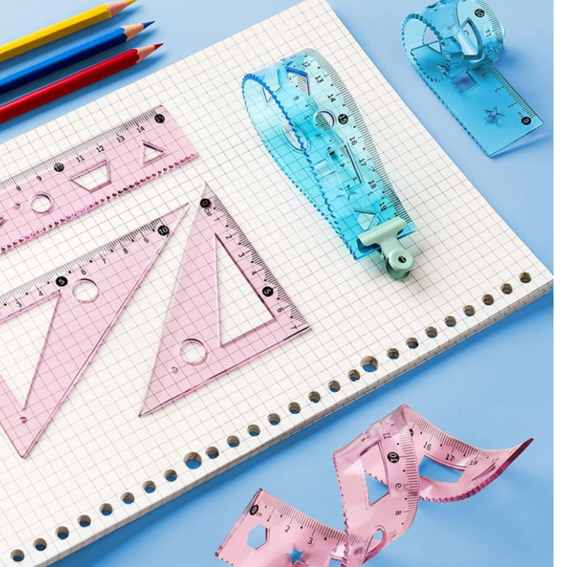 Soft Ruler 4 Pcs Set Bendable Ruler 15cm Children 20cm Student Stationery Soft Ruler,DIY Tools