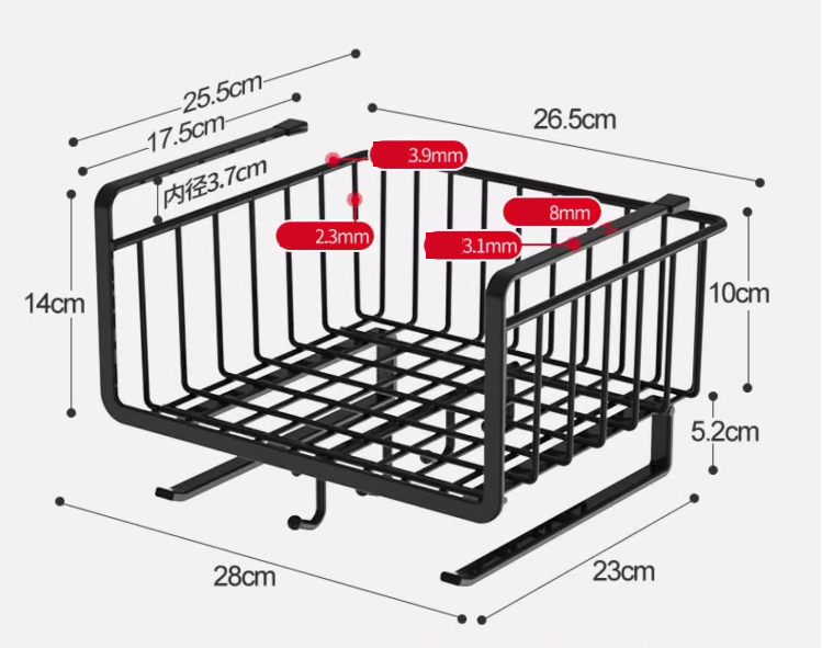 Estantes de almacenamiento colgantes para cocina, estantes en capas para gabinetes, artefactos de almacenamiento