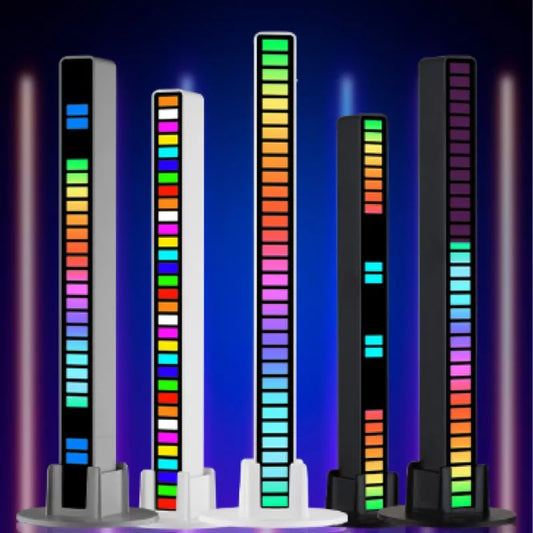 Luz rítmica sincrónica controlada por voz RGB