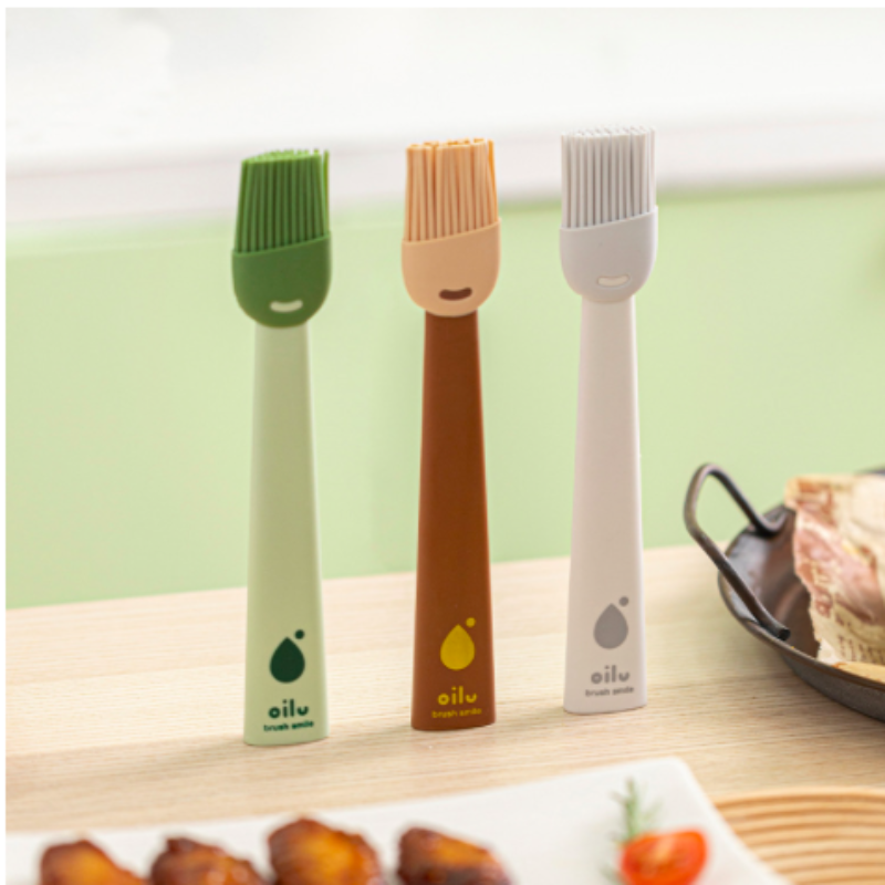 Food-grade silicone brush oil brush, kitchen pancake oil brush, household high temperature resistance does not lose hair baking, barbecue oil brush