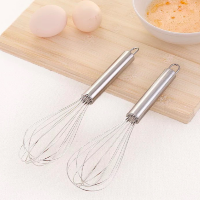 Kitchen Stainless Steel 201 Manual Whisk, Creative Kitchen Baking Tools, Flour Mixer Worker