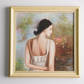 Self-Painted Oil Paintings, Woman Back Decorative Paintings, Artwork, Oil Paintings