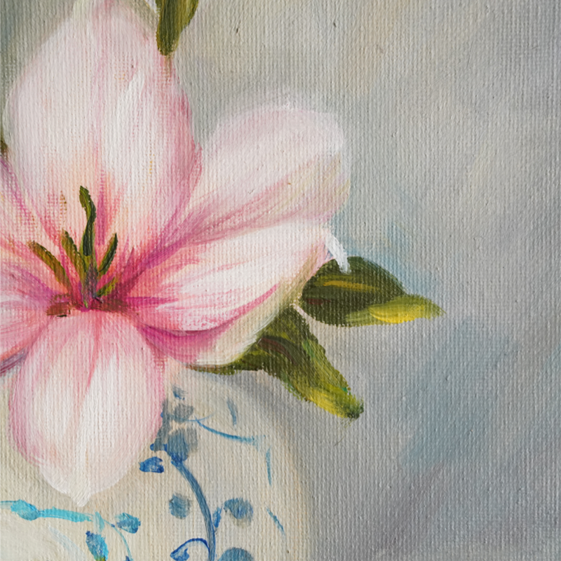 Self-Painted Lily Oil Paintings, Decorative Objects, Lily Paintings, Artwork, Oil Paintings