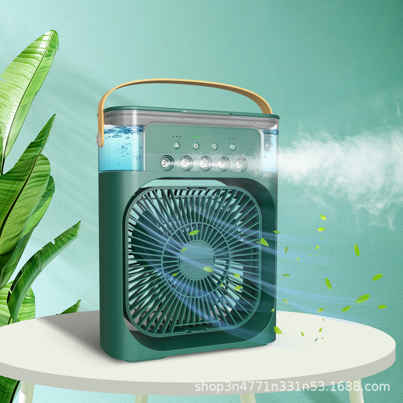 New five-hole spray fan humidification refrigeration spray fan small air conditioner mini electric fan air cooler