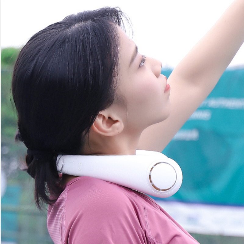 Neckband fan, portable mini fan, USB rechargeable