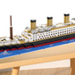 Modelo del Titanic, juguetes de bloques de construcción, juguetes grandes, muy restaurados