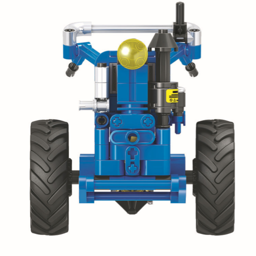 Walking tractor, building block toys, tractor, mechanical building block toys