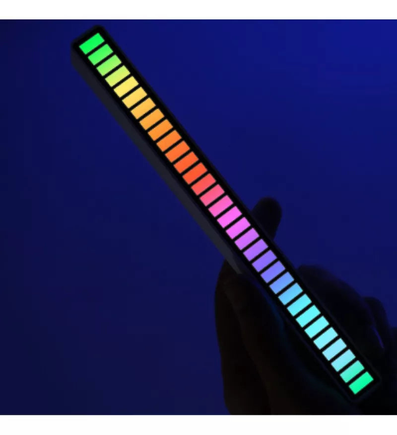 Luz rítmica sincrónica controlada por voz RGB