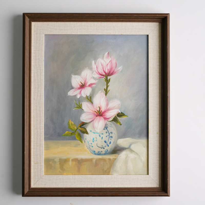 Self-Painted Lily Oil Paintings, Decorative Objects, Lily Paintings, Artwork, Oil Paintings