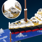 Titanic model, building block toys, large toys, highly restored