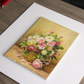 Self-painted peony oil painting, peony decorative painting, unique oil painting, handmade artwork