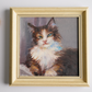 Self-Painted Oil Paintings, Cat Decorative Paintings, Oil Painting Artwork