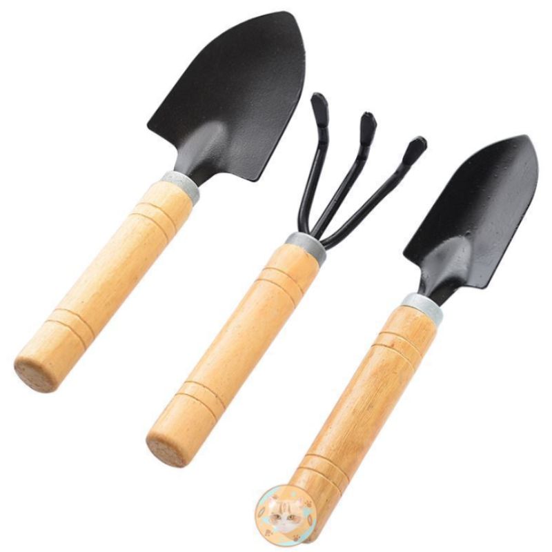 Gardening large three-piece potting small trowel garden small shovel indoor flower pots loosen soil planting flowers and vegetables tools
