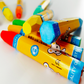Children's Oil Paintbrush Set, 24 Colors, Elementary School Students Washable Oil Paint Stick