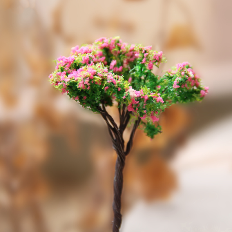 Moss Micro Landscape Decoration Tree Landscaping Mini Cherry Blossom Tree Sky Sky Tree Fragrant Tree DIY Decorative Ornament
