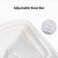 White KN95 mask with five layers of protection against industrial dust and haze including double-layer meltblown fabrics