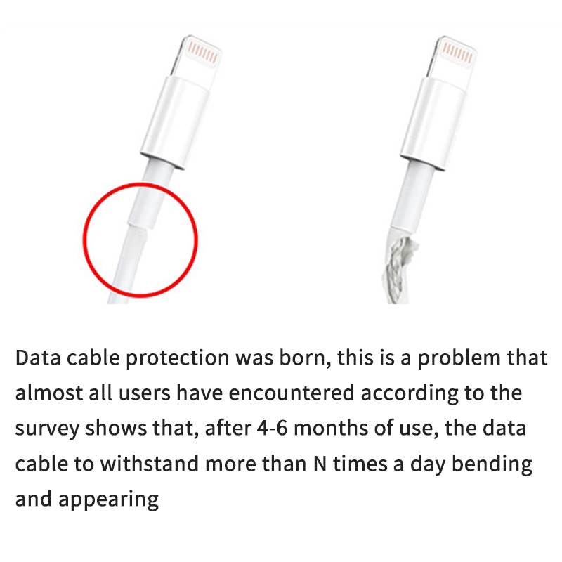 Data cable protective cover is suitable for charging cable charging anti-break cable fixer