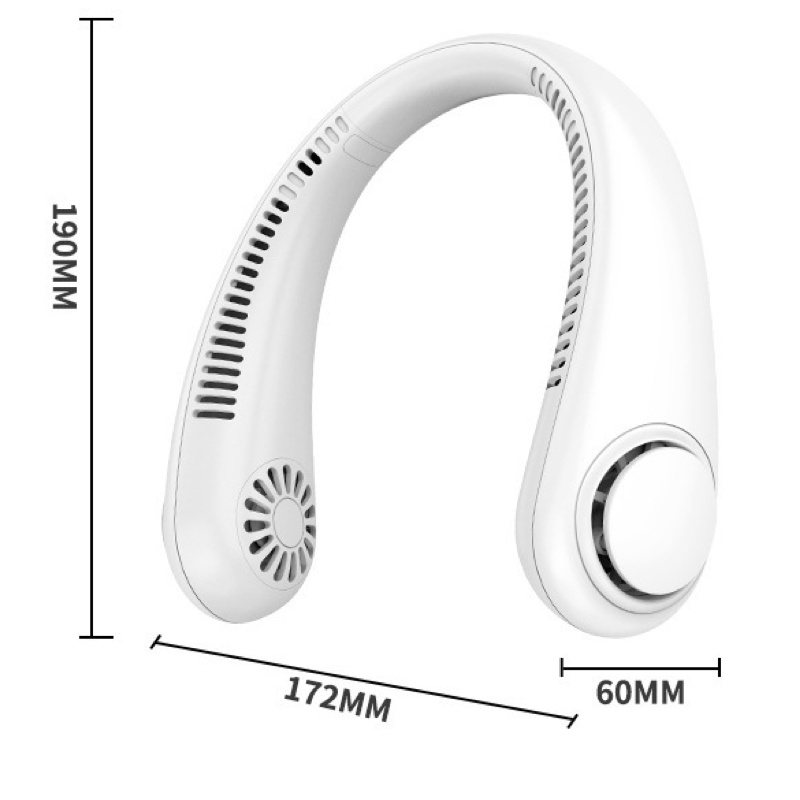 Neckband fan, portable mini fan, USB rechargeable