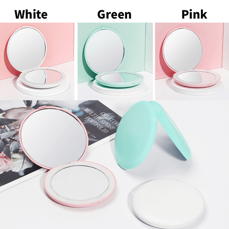 Makeup mirror Portable portable Small mirror with light