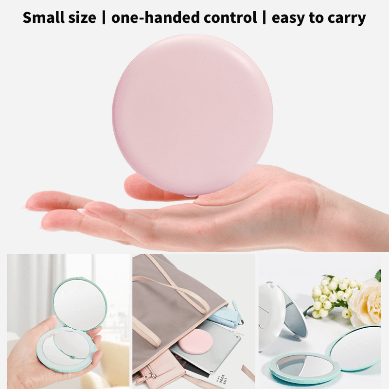 Makeup mirror Portable portable Small mirror with light