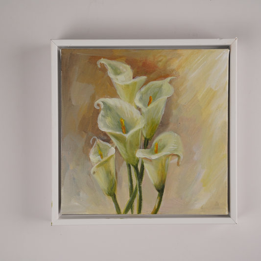 Self-painted acrylic painting, daffodil decorative painting, artwork, one of a kind