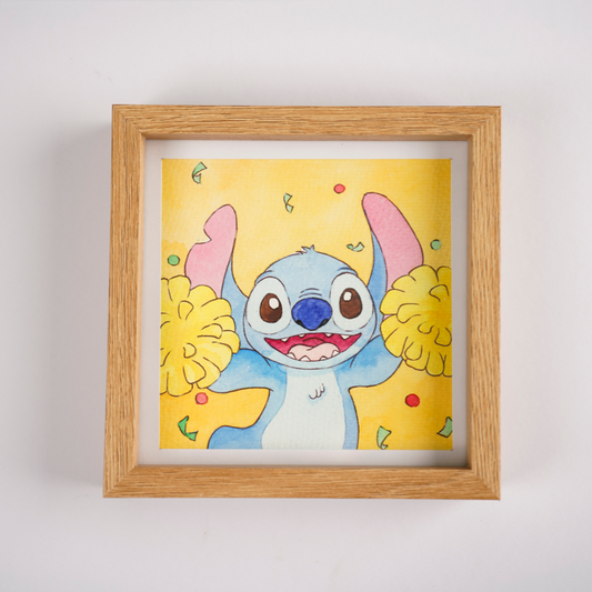 Stitch，Watercolor paintings , Decorative paintings , Cartoon paintings , Self-portraits , Non-prints