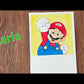 Pinturas acuarela-pastel, Mario, cuadros decorativos, dibujos animados pintados por uno mismo