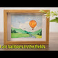 Self-painted watercolor paintings, landscape decorative paintings, cartoon style decorative paintings