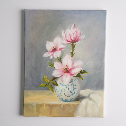 Self-Painted Lily Oil Paintings, Decorative Objects, Lily Paintings, Artwork, Oil Paintings