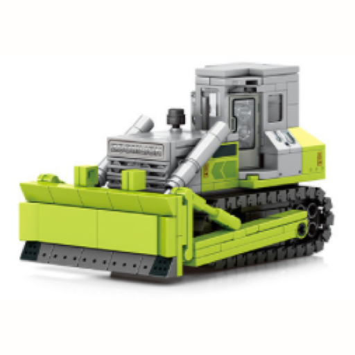 mini bulldozer building block toys, educational toys, engineering vehicle combination