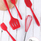 Silicone baking 5 pieces set food grade high temperature resistant spatula whisk kitchen supplies baking tools