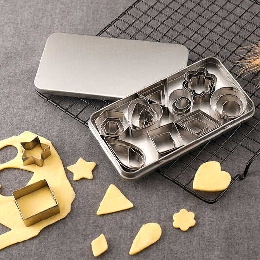30-piece stainless steel cookie mold star-shaped cookie cutter cookie baking tools cookie mold set